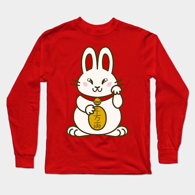 Lucky Rabbit Long Sleeve T-Shirt by Ratfrens